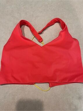 Savage X Fenty Sport Sports Bra Size 16–18 NWOT Neon Coral Cutout Back